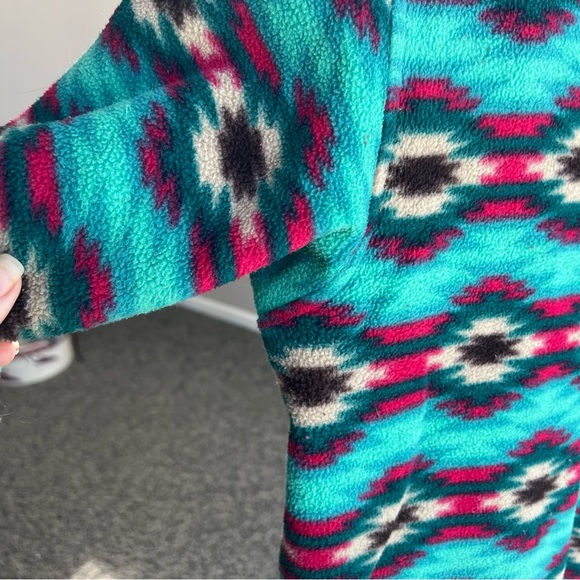 Patagonia Synchilla Aztec Multicolor Pullover Snap T Fleece - Picture 6 of 9